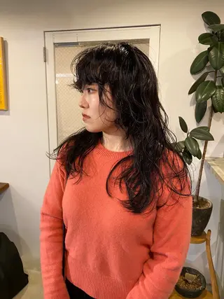 ロング カラー パーマ GATTACA所属・KEI gattacaのヘアスタイル