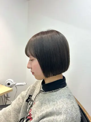 ミディアム カラー 韓国ボブ/レイヤー/ ハイトーン/まなみのヘアスタイル