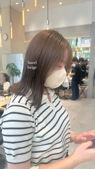 ミディアム カラー 透ける艶カラー💎 ミオのヘアスタイル