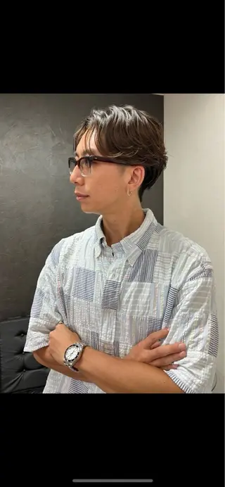 パーマ メンズ nono/パーマ /顔まわりカット🐈のヘアスタイル