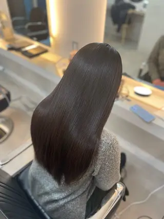 ロング 中野 佑麻のヘアスタイル