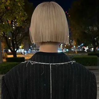 ショート ボブ/ショートボブ/ 岡山駅/別曽遥也のヘアスタイル