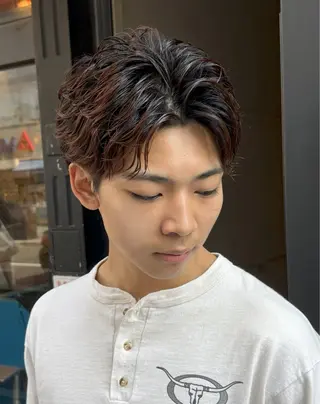 ショート パーマ FREAK BARBER SHOP河原町三条店所属・本多 伸丞のヘアスタイル