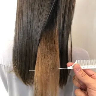 ミディアム カラー 心斎橋 美髪職人　近江のヘアスタイル
