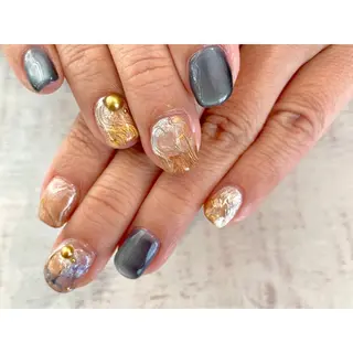 ネイル 𖡼 yumenoのネイルデザイン