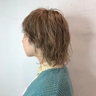 ショート カラー パーマ 🇰🇷カルマパーマ kaito🇰🇷のヘアスタイル