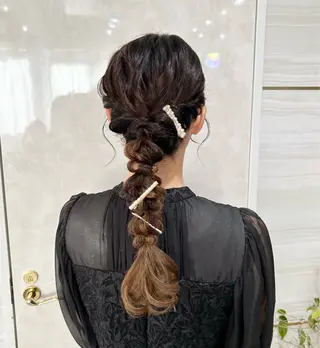 ヘアアレンジ 🦋NANA🦋 /韓国風/束感まつ毛のマツエク・マツパデザイン