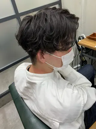 ショート パーマ メンズ 【S.BROOM】 店長　西川徹のヘアスタイル