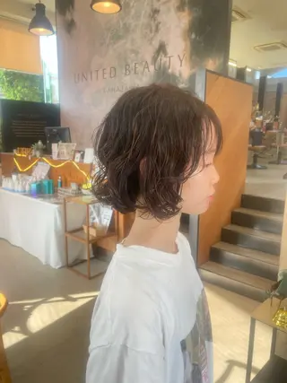 ミディアム テラダ ユウシンのヘアスタイル