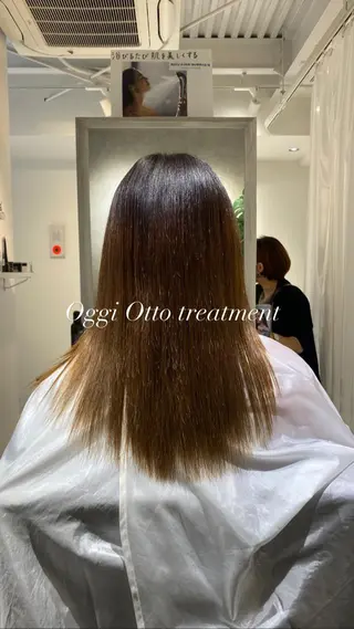 セミロング 縮毛矯正とレイヤー /杉村凜汰郎のヘアスタイル