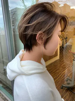 ショート カラー 髪質改善サロン 心斎橋ARCHEのヘアスタイル