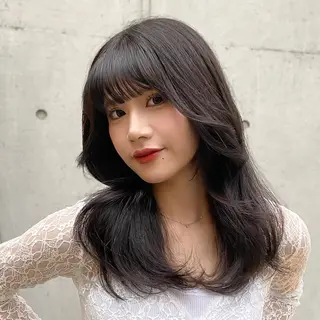 セミロング カラー ✨ハッシュカット✨ ユウキ✨のヘアスタイル