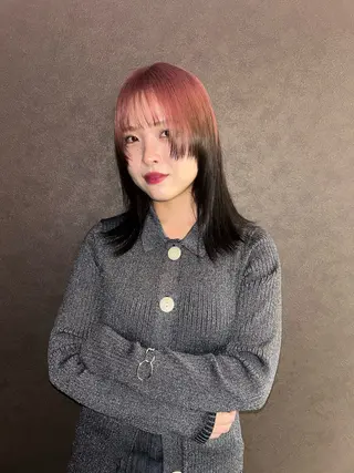 ミディアム カラー ☕️結【suii.】 ボブ/ヘアセット☕️のヘアスタイル