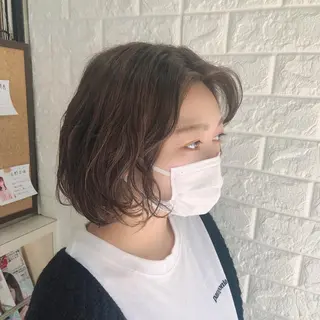 ミディアム カラー 韓国ヘア ♡tomimaのヘアスタイル