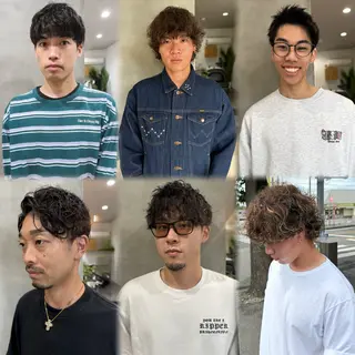 パーマ メンズ 88 hair design所属・🫧ハルカ🫧 韓国レイヤーのヘアスタイル
