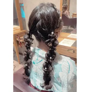 ロング 🦄艶カラー×韓国 NANA💎🐬のヘアスタイル