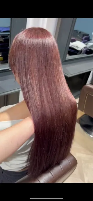 ロング 井上 結のヘアスタイル