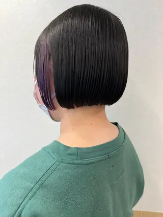 ミディアム カラー パーマ Riposo.所属・✨艶髪✨ 奈須晴香のヘアスタイル