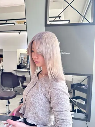 ミディアム カラー JILL/鶴岡 和幸/天神のヘアスタイル