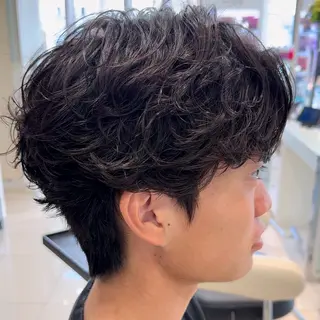 パーマ メンズ メンズ縮毛矯正 ♠️店長下平隼人のヘアスタイル