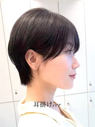 ショート ガレリアエレガンテ名駅店所属・【ショート/ボブ 丸みショート】深萱のヘアスタイル