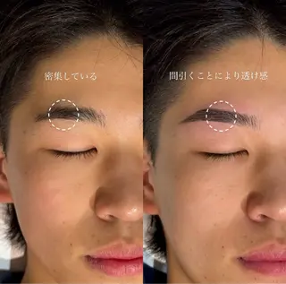 メンズ アイブロウ Eye Salon Ciel所属・Ciel 大阪心斎橋ゆきの眉毛・アイブロウイメージ