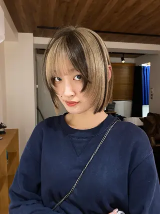 ミディアム カラー iroha/ n.w.h🎀のヘアスタイル