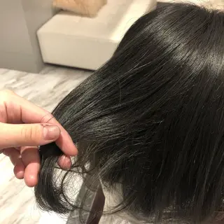 ミディアム カラー 浦﨑 笑美里のヘアスタイル