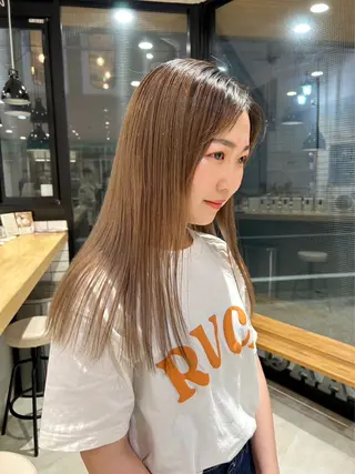 ロング ayano🍒パーマ 暖色カラーのヘアスタイル