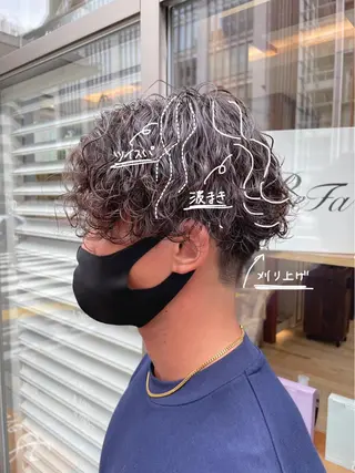 パーマ メンズ ヘアアレンジ 🌿あがりれいなのその他イメージ