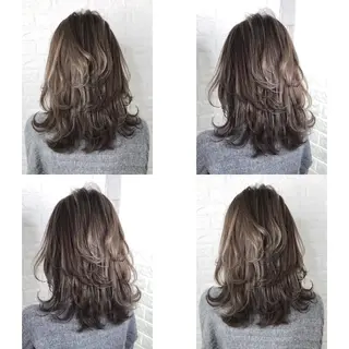 ミディアム カラー KIZU 髪質改善 オカルト怪談のヘアスタイル