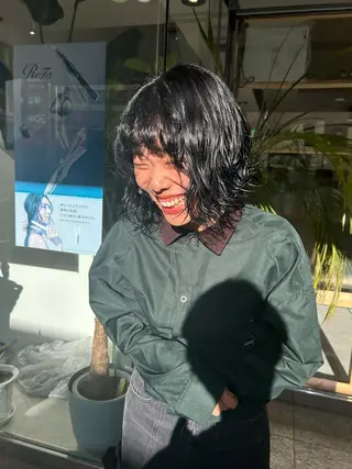 ミディアム パーマ THE ESCALA 町田所属・町田縮毛矯正/ 髪質改善/美髪特化のヘアスタイル