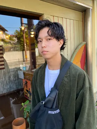 メンズ CHIBA/マンツー マン/艶髪と透け感のヘアスタイル