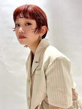 ショート カラー デザイン/レイヤー Kaito🐩/栄のヘアスタイル