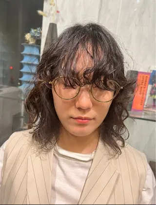 ミディアム パーマ ROBBY所属・松井美樹/似合わせ ガーリー・韓国のヘアスタイル