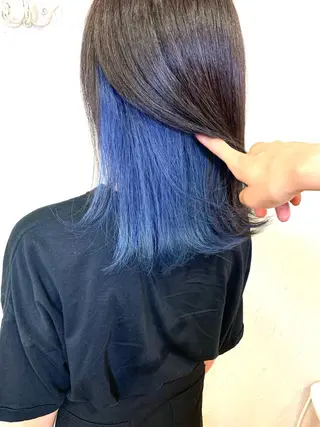 ミディアム カラー 映える顔周りカット ♥️韓国ヘア"ちぇるのヘアスタイル