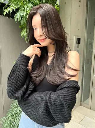 ロング ヘアアレンジ レイヤー/透明感 🍃鈴木裕介のヘアスタイル