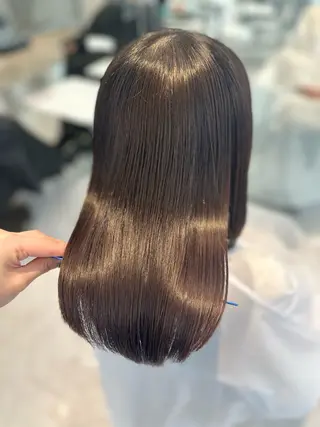 ミディアム カラー パーマ 縮毛矯正/ネイル 🌻ひまわり🌻のヘアスタイル