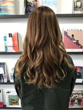 ロング カラー 川崎 龍馬のヘアスタイル