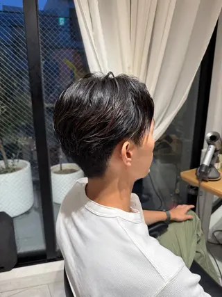 ショート メンズ 艶カラー/縮毛矯正 🫧terukaのヘアスタイル