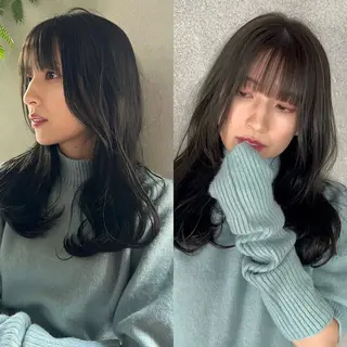 セミロング カラー U-fuショート 伊藤拓海のヘアスタイル