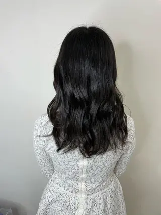 ロング 川畑 大地/波巻きパーマのヘアスタイル