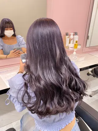 カラー ダブルカラー 韓国ヘアKYONのヘアスタイル