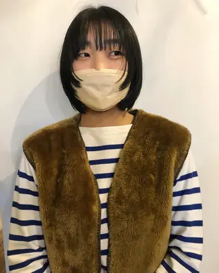 ショート ケアブリーチ/ボブ/ honoのヘアスタイル