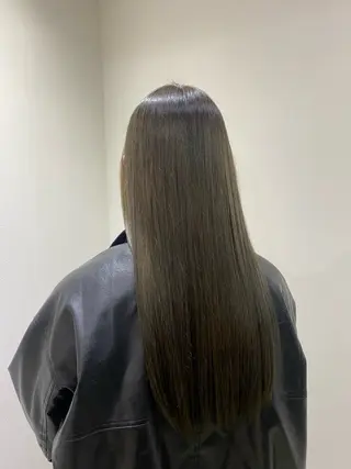 ロング 韓国風カラー/ 縮毛矯正/まい🪐‪のヘアスタイル