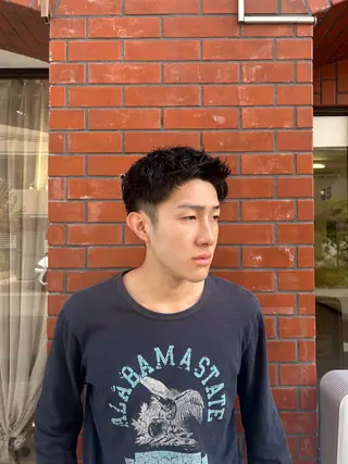 ショート パーマ メンズ 保坂 駿太郎のヘアスタイル