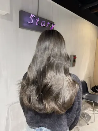 ロング MEI🎀垢抜けカラ ー🎀韓国styleのヘアスタイル