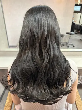 セミロング カラー 京都駅/透明感カラー /髪質改善/岩崎拓郎のヘアスタイル