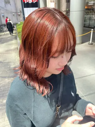 ミディアム 🎀韓国レイヤー/透 明感カラー/airiのヘアスタイル