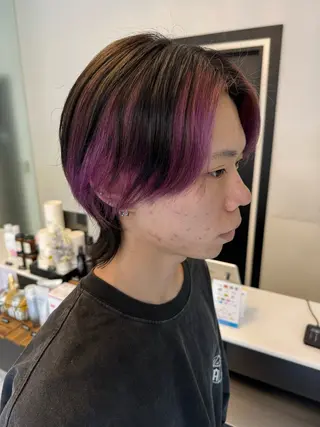 ミディアム メンズ CHIC 蘭のヘアスタイル